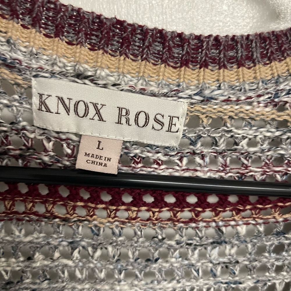 Multi color knit cardigan